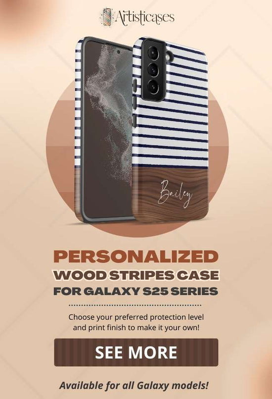 Custom Striped Galaxy s25 Cases